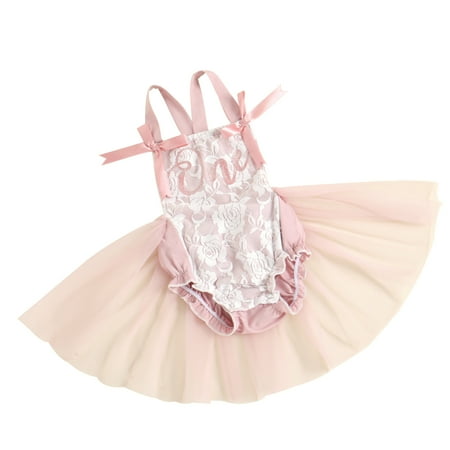

Mioliknya Baby Embroidery Dress Girl Floral Bow-knot Sleeveless Backless Jumpsuit