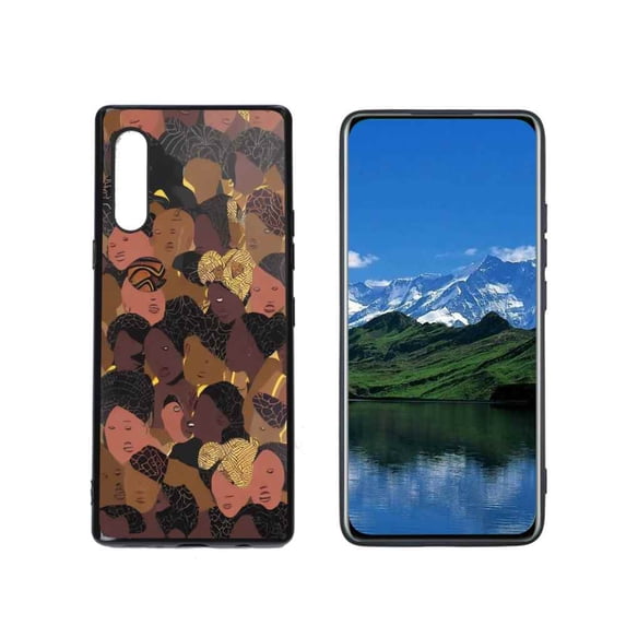 Compatible with LG Velvet 4G Phone Case, African Case Men Women, Flexible Silicone Shockproof Case for LG Velvet 4G