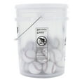Athletic Works Set of 24 PVC Leather Practice Baseballs in Bucket