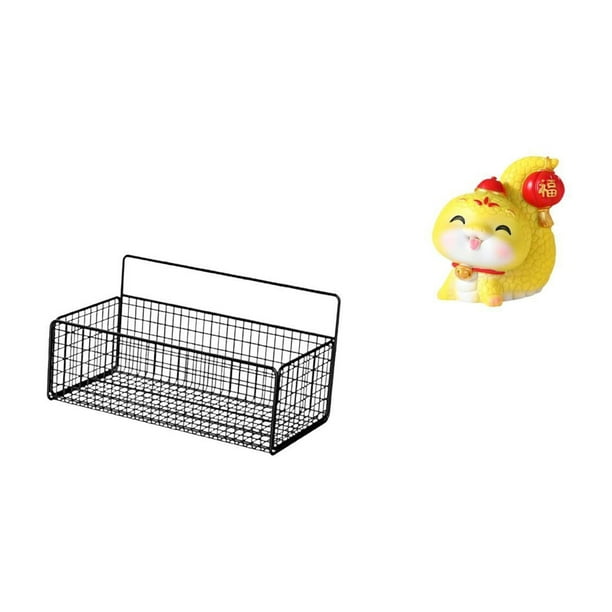 Cesta de almacenamiento,Cesta organizadora de almacenamiento de cocina colgante de alambre,Organizador de pared para baño con cesta de almacenamiento de alambre,Estatua de serpiente de dibujos