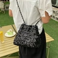 thumbnail image 7 of 2025 New Summer High-End Chain Shoulder Crossbody Sequin Bucket Bag, 7 of 7