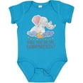 thumbnail image 3 of Inktastic Will You Be My Godparents? Cute Elephants Moon and Stars Boys or Girls Baby Bodysuit, 3 of 5