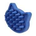 thumbnail image 2 of Cififendec Soft Silicone Pet Bath Brush, 3.66"×2.95", Gentle Massage Grooming Comb for Dogs and Cats, Scrubber for Bathing and Shedding(Blue), 2 of 5