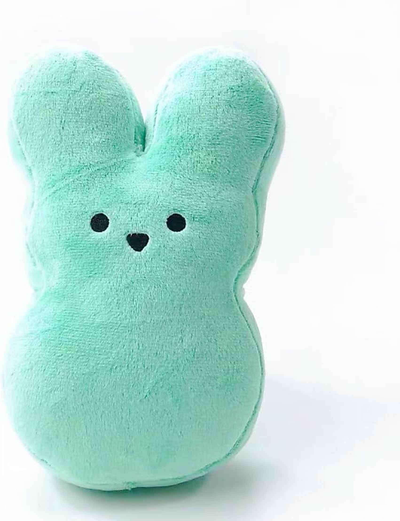 Guvpev Easter Bunny Peep 10" Plush Collectible, Soft & Huggable Bunny Stuffed Animal Easter Decorations Doll, Easter Basket Stuffers Gifts for Boys & Girls