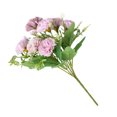 thumbnail image 3 of Bewildely Ramo de claveles artificiales, decoración de simulación, decoración para el hogar y la Oficina, flor de tela Flores artificiales violeta, 3 of 6