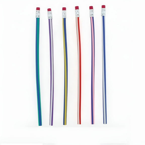 BESTSKY 6Pcs of Soft Pencils That Can Be Bent and Deformed Toy Pens