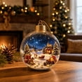 thumbnail image 4 of Eagokdc Light‑Up Christmas Ball Decorations Clear Hanging Ornaments, Farmhouse Hanging Balls for Christmas Tree Wall Window Ceiling Decor, 4 of 6