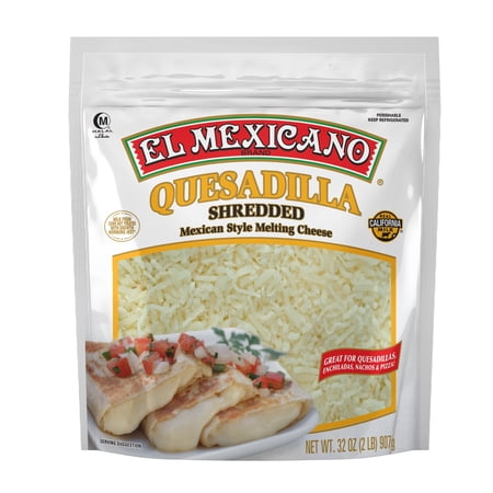 El Mexicano Quesadilla Style Shredded, Mexican Style Melting Cheese, 32 oz Refrigerated
