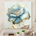 thumbnail image 2 of Designart Chic Blue Blooming Flower III Canvas Wall Art, 2 of 5