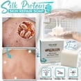 thumbnail image 3 of Fiudx Jabón de Proteína de Seda, Barra Desmaquillante Suave, Infusión Hidratante de Leche de Cabra, Fórmula Reparadora E Iluminadora para La Piel, para Uso Corporal, Facial y de Manos, para Todo Tipo, 3 of 6