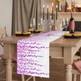 thumbnail image 2 of Table Runners 36 Inches Long Dress Scarves, Purple Polka Dots Farmhouse Kitchen/Dining Table Runner, Short Coffee Tablerunners, Vintage Abstract Art Watercolor 13x36 Inch, 2 of 9