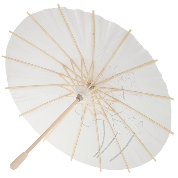 Raindrops Unique Paper Umbrella 1Pcs As Shown Vintage Umbrella for Indoor Teaching