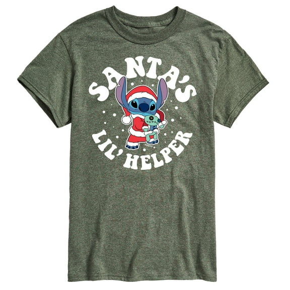 Lilo & Stitch - Santas Lil Helper - Men's Short Sleeve Graphic T-Shirt