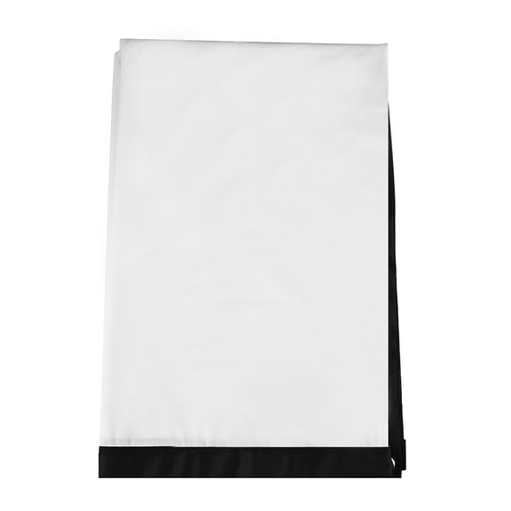 Pantalla de Proyeción de Cortina de Proyector Blanca, Plegable, Portátil, Sin Arrugas, 60-100 Pulgadas, 4: 3, Con Borde Negro, Para Películas para Acamp al Aire Libre,