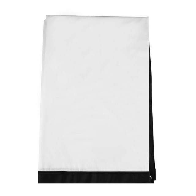 Pantalla de Proyeción de Cortina de Proyector Blanca, Plegable, Portátil, Sin Arrugas, 60-100 Pulgadas, 4: 3, Con Borde Negro, Para Películas para Acamp al Aire Libre,
