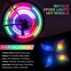 thumbnail image 3 of 4pcs Bicycle Wheel Lightscolorful + Blue, Bike Led Wheel Lights With 3 Flashing Modes, Waterproof Led Lamp Neon Tire Spoke Light Wheel Spokes Cycling, 3 of 5