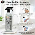 thumbnail image 4 of Rock Doctor Stainless Steel Cleaner Spray - Streak-Free, Smudge Resistant - 6 Pack, 24 oz, 4 of 8