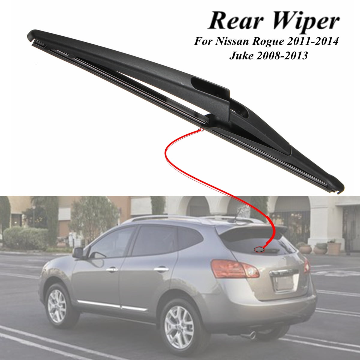 For Nissan Rogue 20112014 Juke 0813 Windshield Rear Wiper Blade Arm