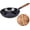 Single Pot + Wooden lid, variant on Frying Pan, Non-Coating Safety Assurance, Iron, Nonstick Deėp Frying Pan, Saute Cooking Cookware Skillet, Comfortable Handle Design, for Indoor Cooking, Picnics, Grilling (Single Pot)