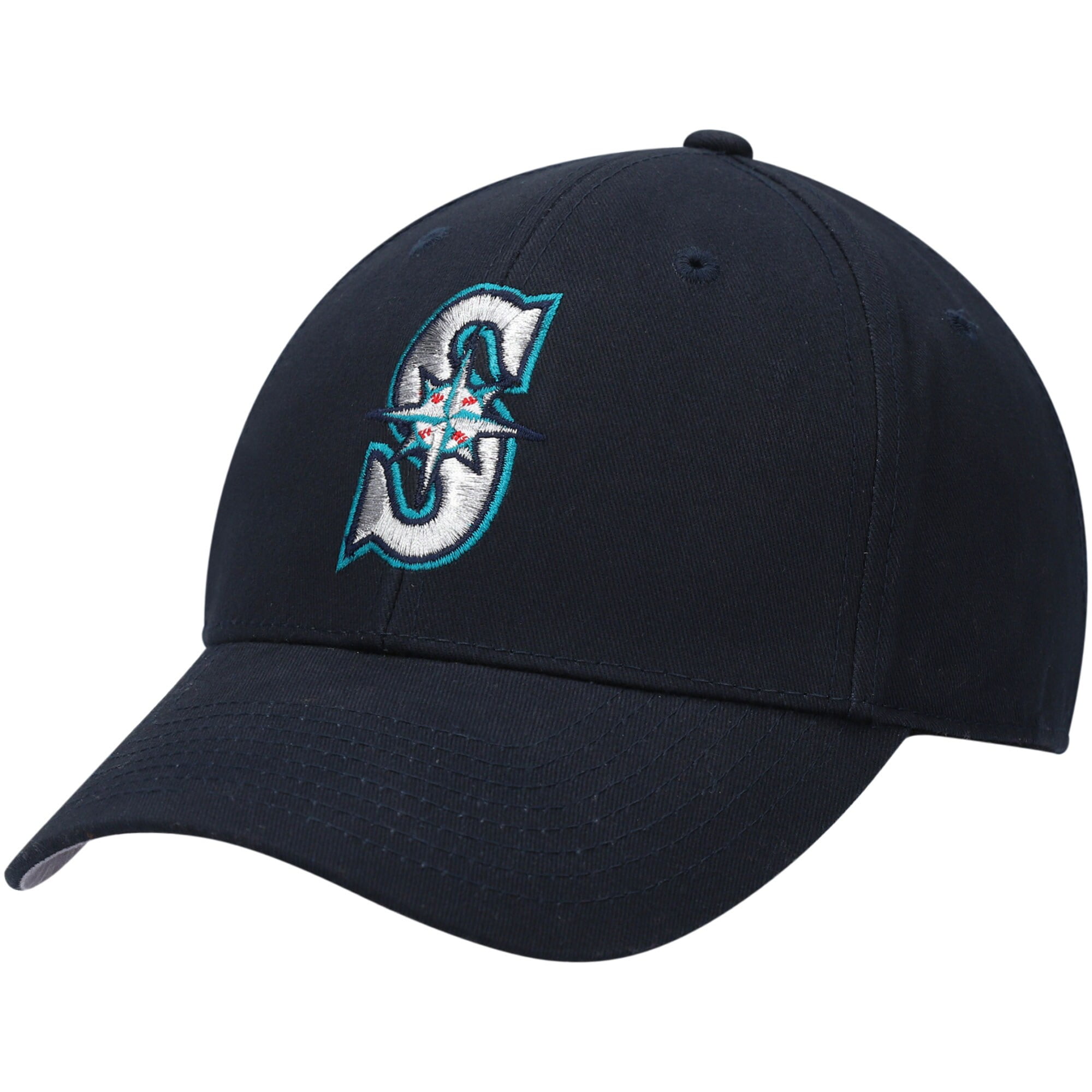 Seattle Mariners Basic Team Color Adjustable Hat Navy OSFA