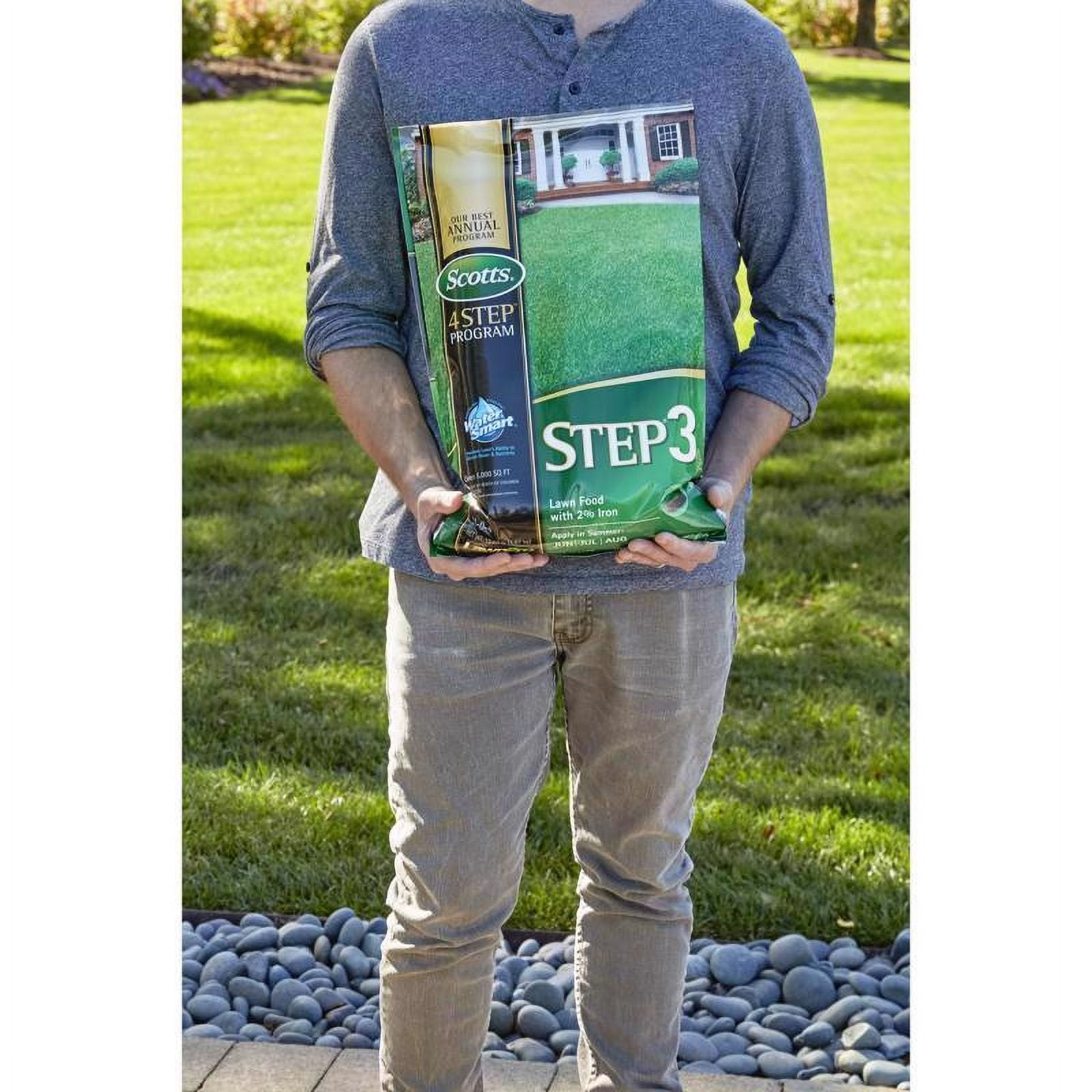 1-pack Scotts 4-Step Program Lawn Fertilizer Step 3 With 2% Iron - Synthetic - 1 Pack — Outdoor & Indoor Plant Use, Easy Application