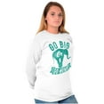 thumbnail image 3 of Go Big Or Go Home Large Elephant Plus Size Long Sleeve Graphic Tee Shirt Brisco Brands 2X, 3 of 5