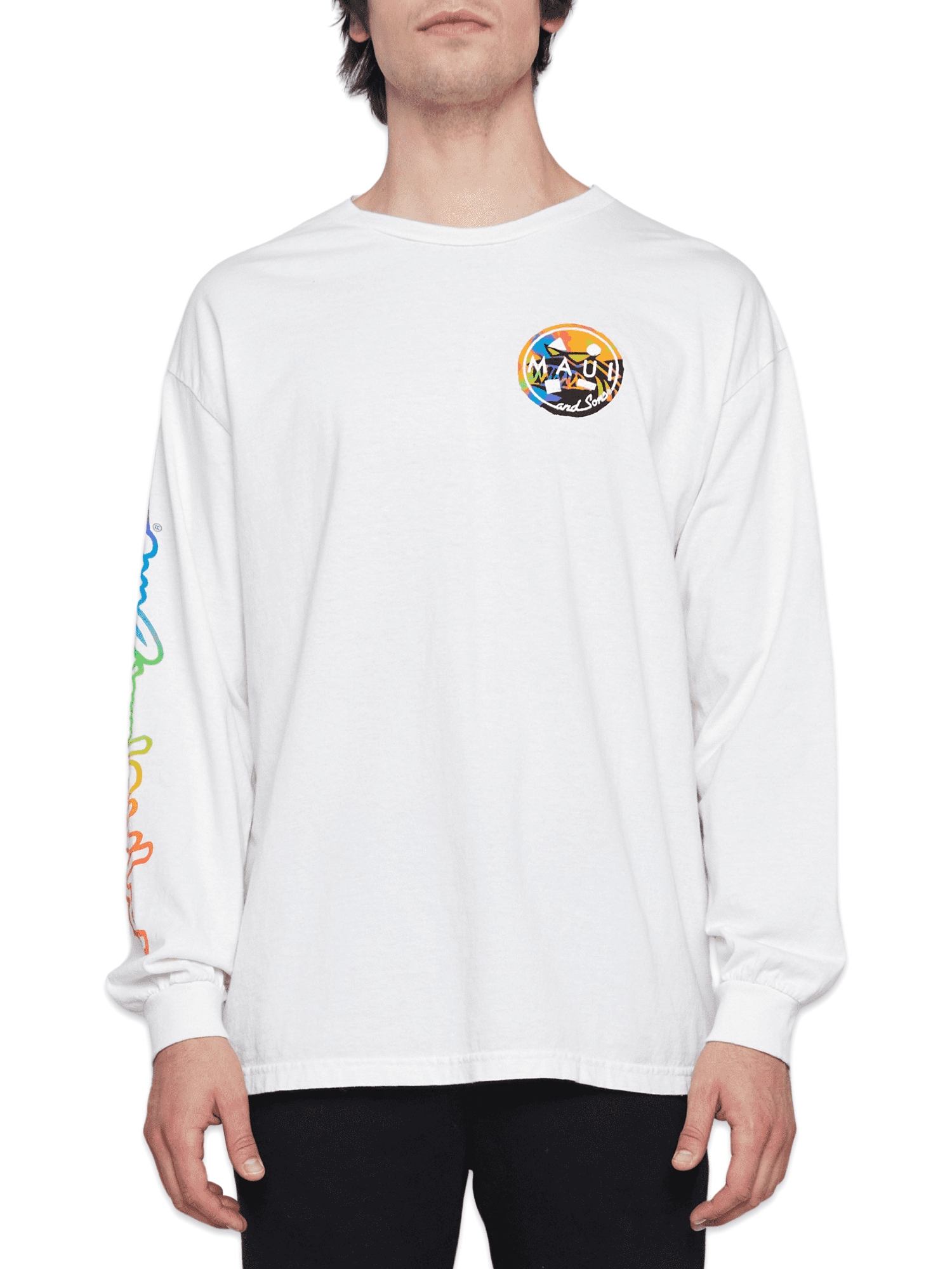 Maui and Sons Mens Worldwide Surf Graphic Long Sleeve T-shirt, Sizes S-2XL