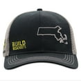thumbnail image 1 of John Deere Build State Pride Cap-Black and Gray-Massachusetts, 1 of 4