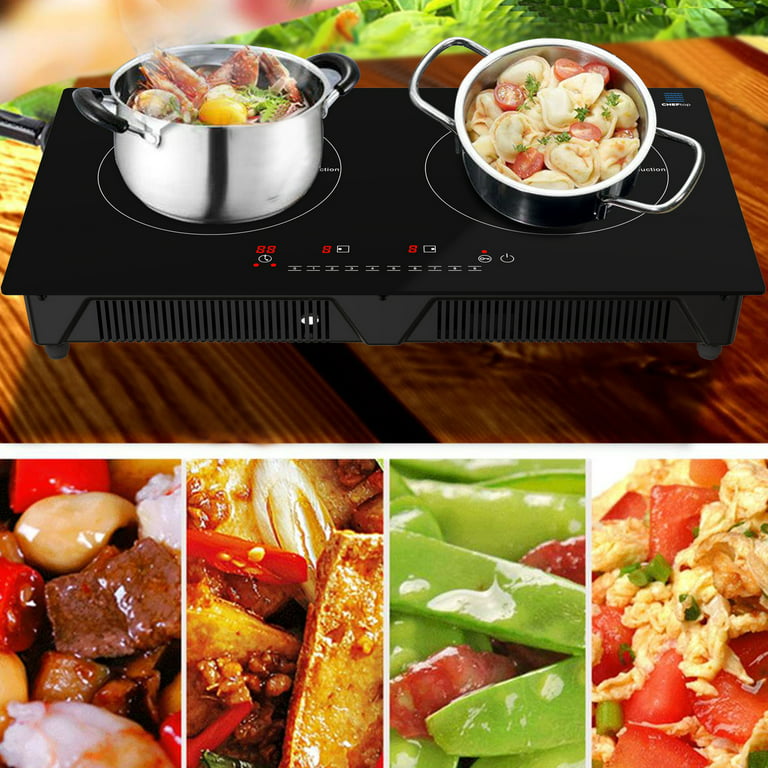 Cheftop Induction 2 Burner Cooktop - Portable 120V Digital Ceramic Top 2  Burner Electric Cook, 2 Burner - Harris Teeter