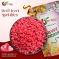 thumbnail image 5 of NY SPICE SHOP Red Heart Sprinkles - 06 Ounce - Red Heart Shape Sprinkles - Cupcake Topper Sprinkle, 5 of 7