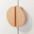thumbnail image 3 of Gamvdout Furniture Handles 2Pcs Beech Wood Drawer Handles Semi Circular Wooden Cabinet Wardrobe Door Children'S Room Solid Wood Handles 32Mm, 3 of 6
