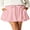 03-Silver Pink, variant on Bubble Mini Skirts for Womens High Waist Skorts Puffy Hem Skirts with Pockets Black L