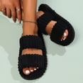 thumbnail image 5 of TFEOQRY Womens Open Toe Slide Slippers with Dual-Strap Corduroy Memory Foam Soft Comfy Home Shoes, 5 of 5