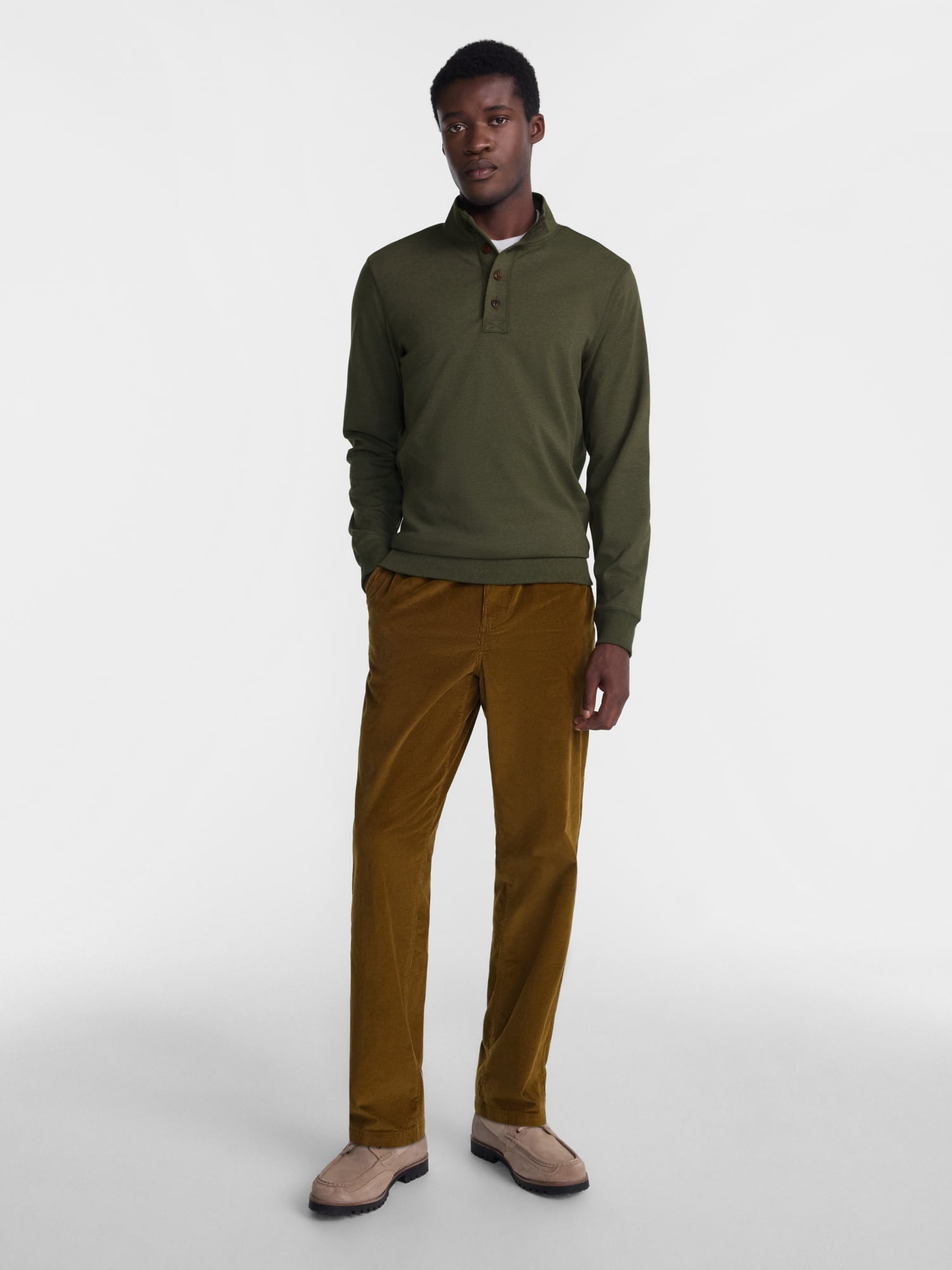 George Men's Knit Pullover Sweatshirt with Long Sleeves, Sizes S-5XB