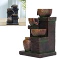 thumbnail image 1 of Waterfall Flowing Decoration, Stylish Tabletop Waterfall Fountain Resin USB  for Office, 1 of 8