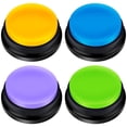 thumbnail image 2 of 4PCS Bouton de Chien Bouton de Communication pour Animaux de Compagnie Buzzer de Formation pour Animaux de Compagnie Enregistrable Petit Bouton de Conversation Clair Bouton de Conversation Portable pour Chien, 2 of 11