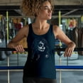 thumbnail image 4 of Web Sugar Skull Women's Tank Top Black White Monochrome Gothic Beauty Elegant Day of the Dead Dia de Los Muertos, 4 of 7