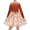 Brown Dots, variant on Sunny Fashion Girls Dress Pink Blush Velvet Sequin Tulle Long Sleeve Bow Princess Party Wedding Garden 6 Years