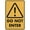 Warning Sign 1, variant on Caution Do Not Enter When Machinery is in Use Spanish Sign, 8"x12" UV Printed Rust-Free Aluminum Yard Sign, Alert Sign for Home Business Driveway