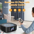 thumbnail image 2 of Reproductor de CD HOVOYNN Bluetooth Portable Desktop Boombox, 2 of 7