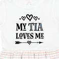 thumbnail image 4 of Inktastic My Tia Loves Me Childs Girls Toddler Dress, 4 of 5