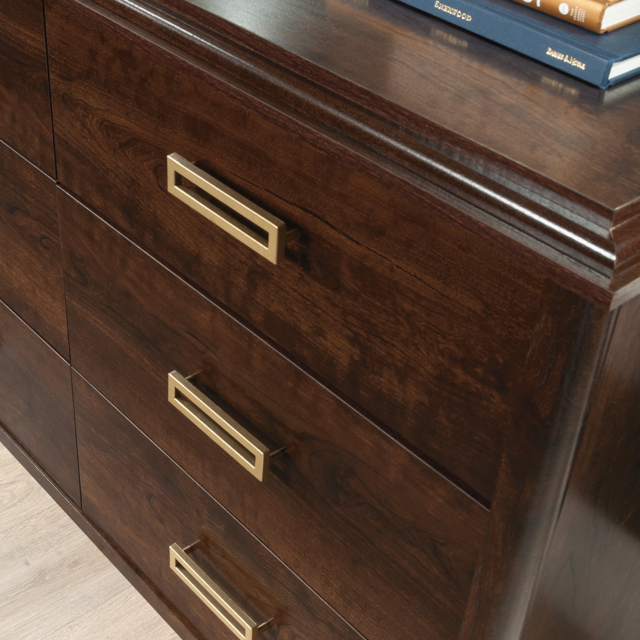 1934 Collection, by Sauder 6-Drawer Dresser, Deco Cherry Finish