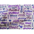 thumbnail image 5 of oneOone Cotton Poplin Medium Purple Fabric Text Craft Projects Decor Fabric Printed By The Yard 42 Inch Wide, 5 of 5