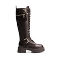 thumbnail image 4 of Botas DREAM PAIRS SDKB2304W Marrón Altas hasta la Rodilla con Cordones, 4 of 9