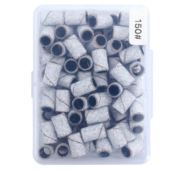 100pcs Fine Grit Sanding Bands for Nail Care Perfect for Professional Manicurists and DIY Nail Enthusiasts