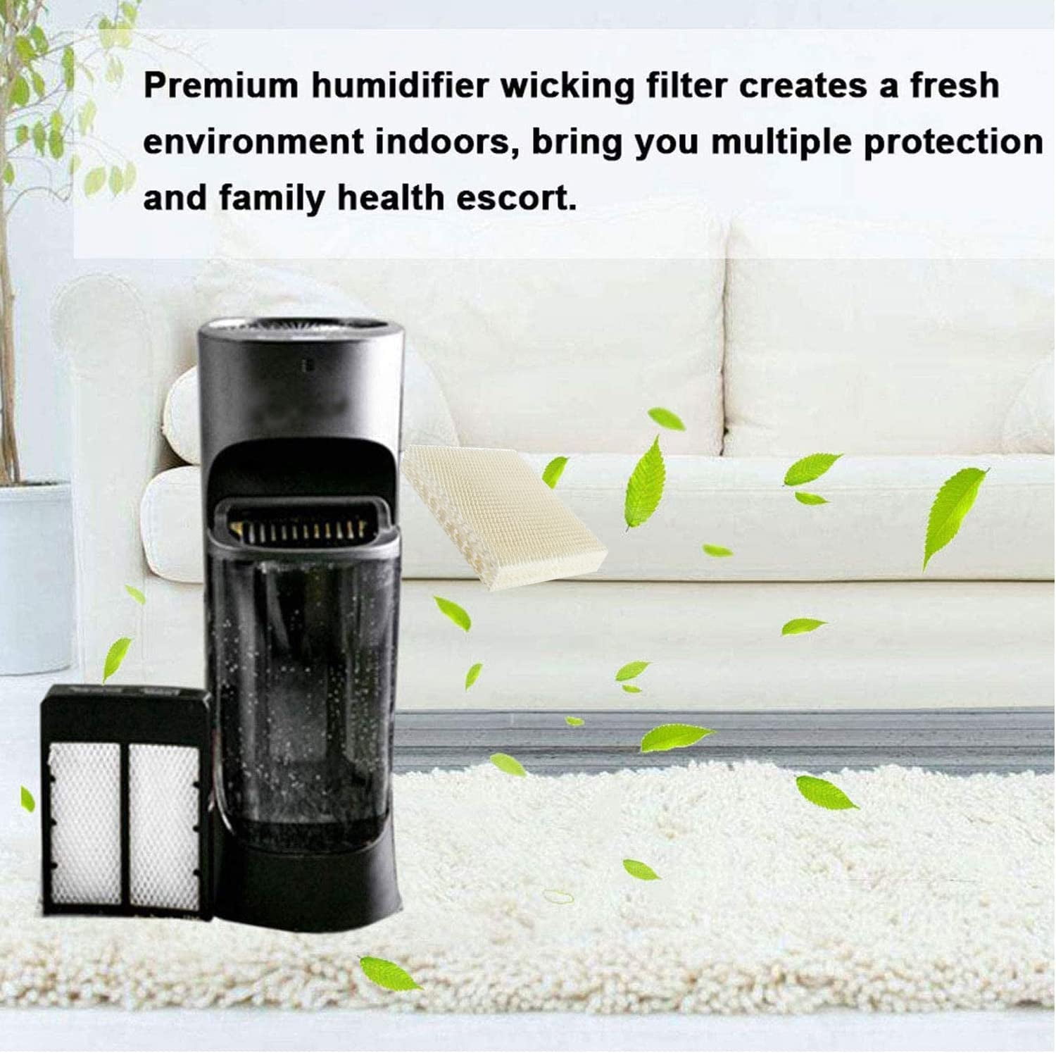Home Times Humidifer Wicking Filter Replacement for Honeywell Filter T air purifier,HEV615 and HEV620 Humidifier,Compatible with Part # HFT600 Filter (6 Pack)
