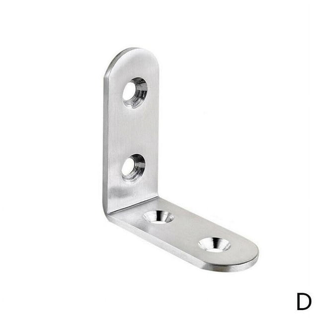 90 Degree Stainless Steel Corner Code Thickened Angle Iron Layer L-shaped Connector 10pc Code Angle Right