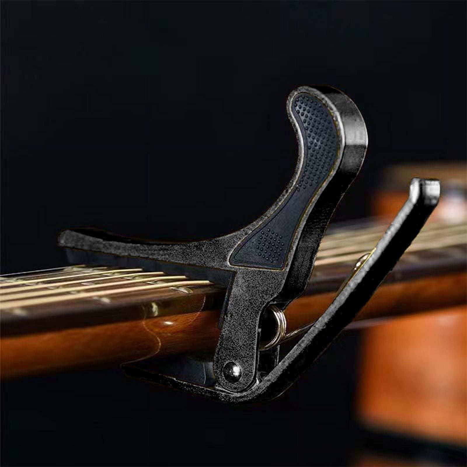 Ziyofinn Durable Guitar Capo, Black/Blue, 2 Count
