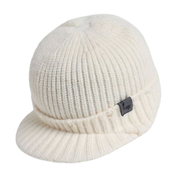 Trendy Cable Knit Equestrian Winter Hat Double Layered Ear Warmer Durable Fabric For Comfort