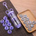 thumbnail image 3 of Chocolate Cream Piping Pen - Multi-Functional Cake Decor Tool, Cookie & Baking Squeezer, Reusable Piping Tube for Frosting & Cream, Easy-to-Use Pastry Decor Gadget for Holiday Baking, Purple, 3 of 6